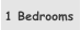 1 Bedrooms