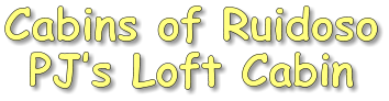 Cabins of RuidosoPJs Loft Cabin